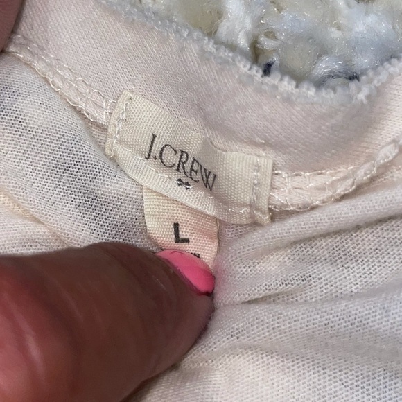 J.Crew size M sequined top in cream 💫 - Picture 3 of 4